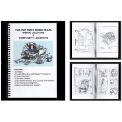1986-1987 Buick Turbo Regal Wiring Diagrams and Component Locations Booklet